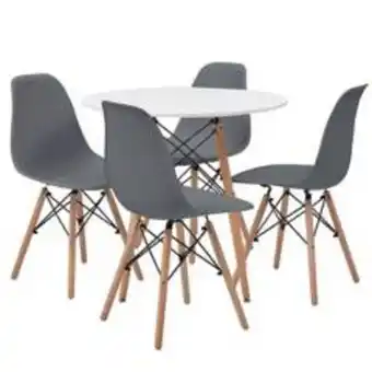 Falabella Juego comedor eames redondo 4 puestos oferta