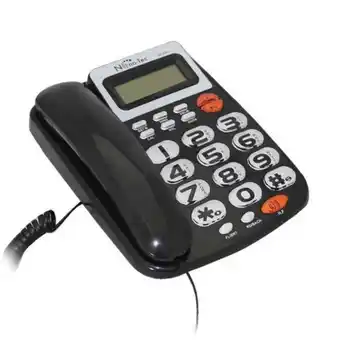 Falabella Teléfono alámbrico nano-tec nt-t110 negro identificador altavoz y cal oferta