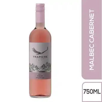 Carulla Vino rosado trapiche 750 ml oferta