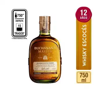 Makro Whisky buchanans master 750ml oferta
