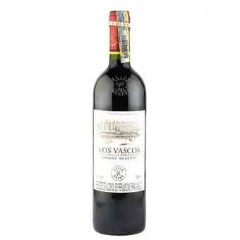 Carulla Vino tinto grande reserva los vascos x 750 ml oferta