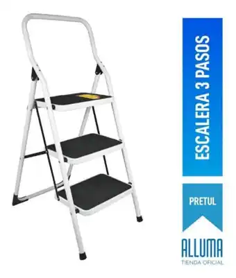 Superdroguería Olímpica Escalera truper tubular plegable, 91 kilos 3 peldaños oferta