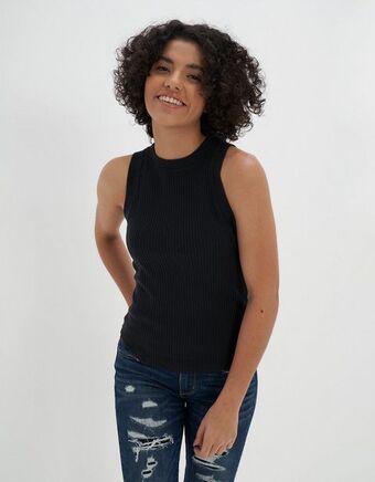 American Eagle Camiseta ae de cuello alto de felpa oferta