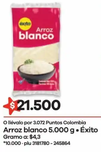 Éxito Éxito Arroz Blanco 5000g oferta