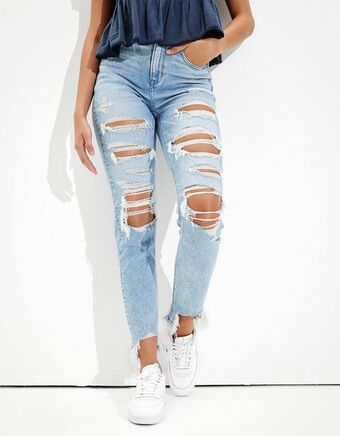 American Eagle Mom jean ae de rotos oferta