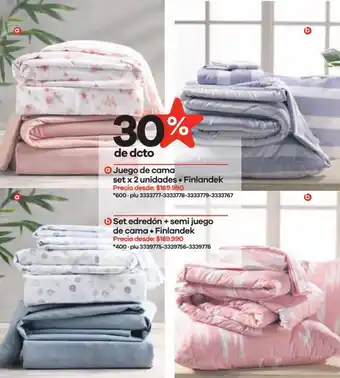Éxito Finlandek Juego de Cama Set 2 Unidades/ Set Edredón + Semi Juego de Cama oferta