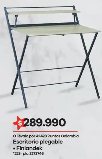 Éxito Escritorio Plegable Finlandek oferta
