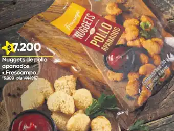 Éxito Frescampo Nuggets de Pollo Apanados oferta