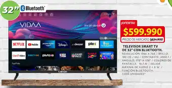 Ara Televisor Smart TV de 32" con Bluetooth oferta