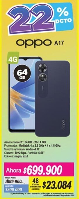 Alkomprar Oppo A17 64GB oferta