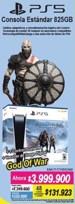Alkomprar PS5 Consola Estándar 825GB oferta