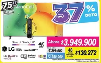 Alkomprar NANOcell TV 75" 189cm oferta