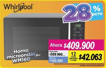 Alkomprar WHirlpool Horno Microondas WM180 oferta