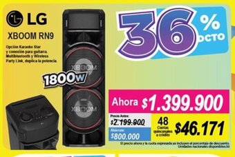Alkomprar LG Xboom RN9 1800W oferta