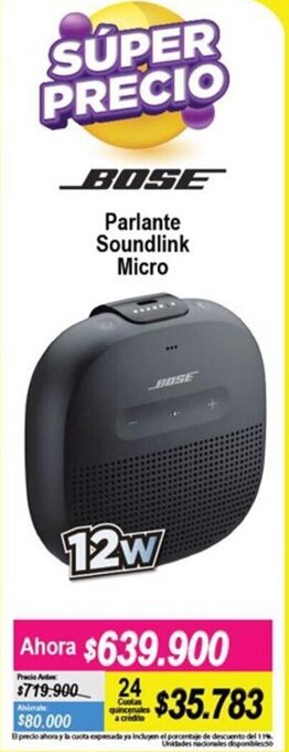 Alkomprar Bose Parlante Soundlink Micro 12W oferta