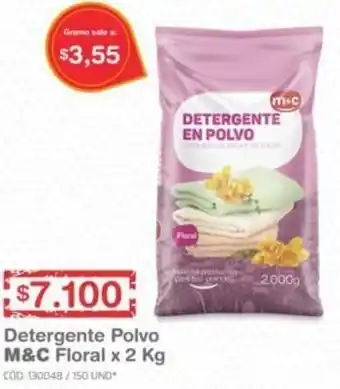 Makro Detergente Polvo M&C Floral 2kg oferta