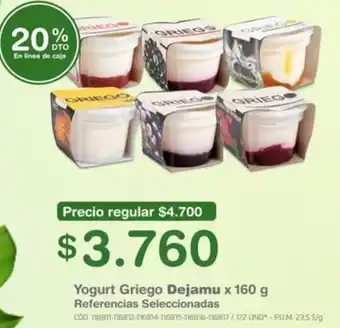 Makro Yogurt Griego Dejamu 160g oferta