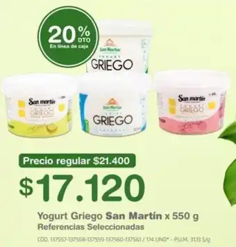 Makro Yogurt Griego San Martín 550g oferta