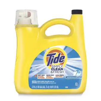 Makro Detergente tide simply clean & fresh 3.78l. oferta
