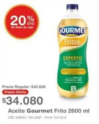 Makro Aceite Gourmet 2600ml oferta