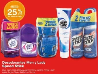 Makro Desodorantes Men y Lady Speed Stick oferta