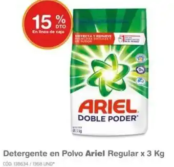 Makro Detergente en Polvo Ariel Regular 3kg oferta