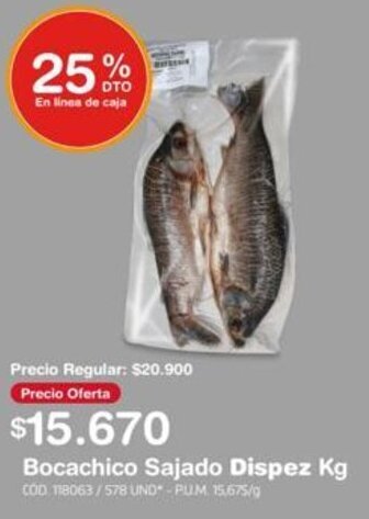 Makro Bocachico Sajado Dispez oferta