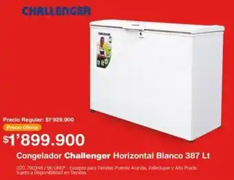 Makro Congelador Challenger Horizontal Blanco 387Lt oferta