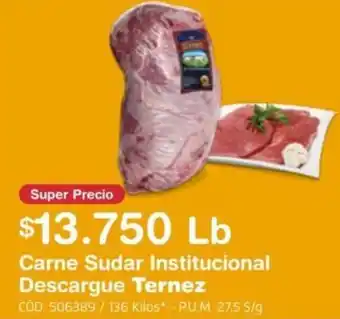 Makro Carne Sudar Institucional Descargue Ternez oferta