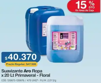 Makro Suavizante Aro Ropa 20L Primaveral - Floral oferta