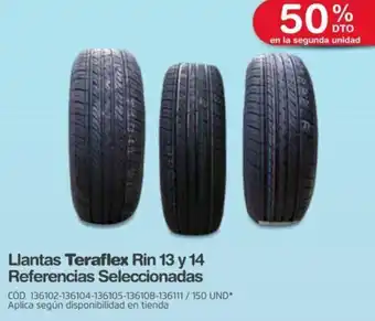 Makro Llantas Teraflex Rin 13 y 14 oferta