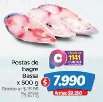 Surtimax Postas de Barge Basa 500g oferta
