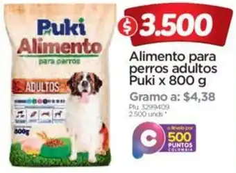 Surtimax Alimento para Perros Adultos Puki 800g oferta