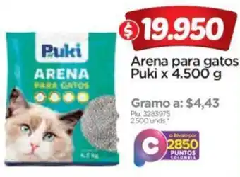 Surtimax Arena para Gatos Puki 4500g oferta