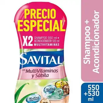 Carulla Of shampoo multivitaminas + ac savital 1080 ml oferta