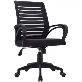 Linio Silla de oficina giratoria lux hm negro base negra oferta