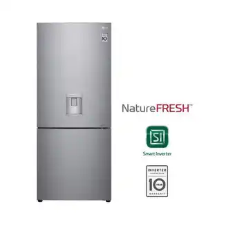 Superdroguería Olímpica Nevera lg 420 lt brutos bottom freezer no frost gb41wpp apzcclm oferta