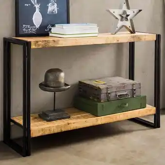 Éxito Mesa recibidor titán 120x40cm roble macizo oferta
