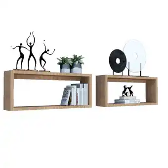 Set repisas duo, beige, x 2 unidades