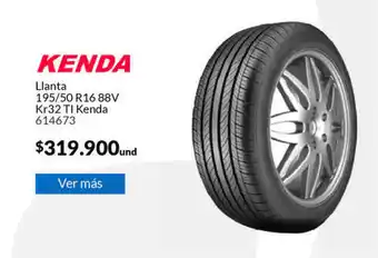 Llanta 195/50 R16 88V KR32 TI Kenda 614673