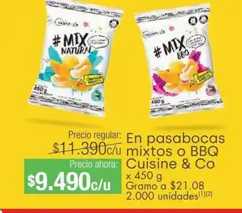 Jumbo Pasabocas mixtos o bbq cuisine & co x 450 g oferta