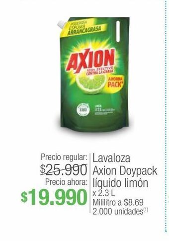 Jumbo Lavaloza axion doypack líquido limón x 2.3 l oferta