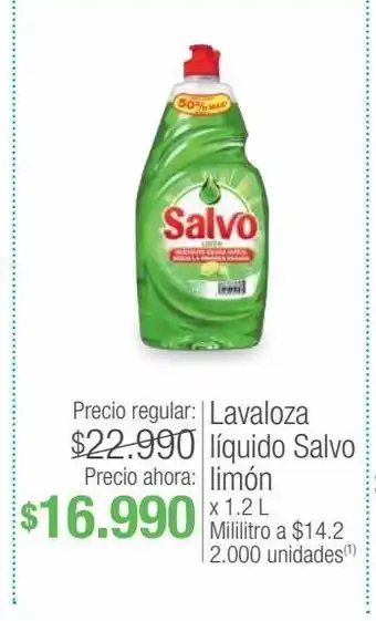 Jumbo Lavaloza líquido salvo limón x 1.2 l oferta