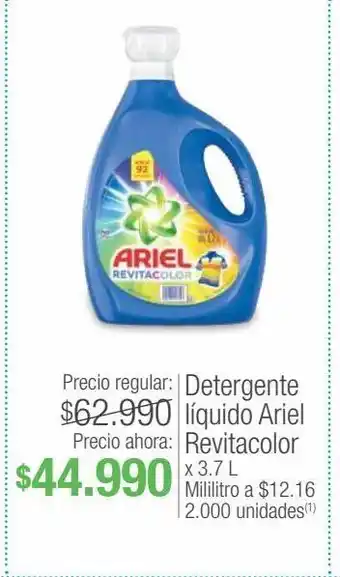 Jumbo Detergente líquido ariel revitacolor x 3.7 l oferta