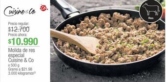 Jumbo Molida de res especial cuisine & co x 500 g oferta