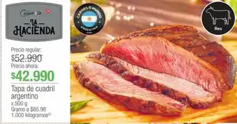 Jumbo Tapa de cuadril argentino x 500 g oferta