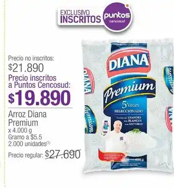 Jumbo Arroz diana premium x 4.000 g oferta