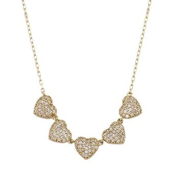 Kevin's Joyeros Gargantilla en oro amarillo de 18 kilates, rolo, con zircones, 40 cm. de largo, 1 mm. de ancho oferta