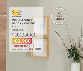 Vinilo acriltex baños y cocinas pintuco