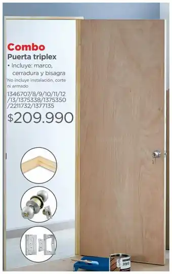 Easy Combo puerta triplex oferta